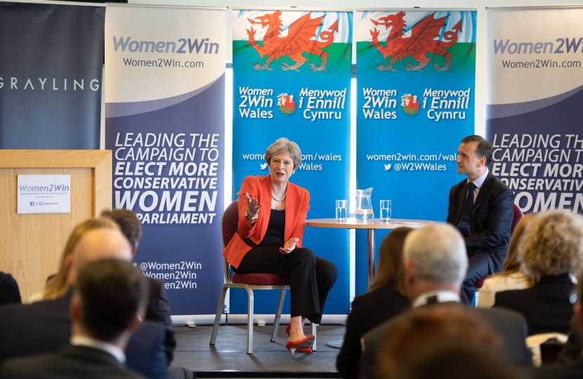 Theresa May Women2Win Wales