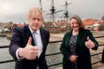 Jill Mortimer and Boris Johnson